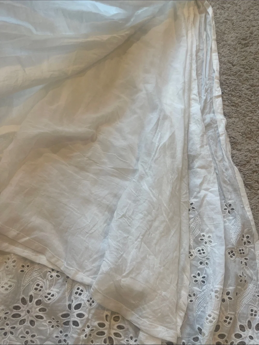 Spell White Eyelet Maxi Skirt - Picture 2 of 4